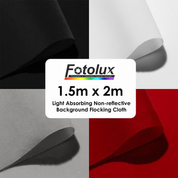  Fotolux 1.5m x 2m Light Absorbing Non-reflective Background Flocking Cloth