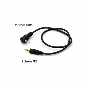  Fotolux 2.5mm TRS to 2.5mm TRRS Jack Connecting Cable (30cm) 