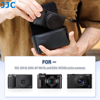 JJC CL-S BLACK Camera Pouch for Sony RX100 , Canon G7 XM III , Ricoh GR III JJC CL-S BLACK Camera Pouch for Sony RX100 , Canon G7 XM III , Ricoh GR III