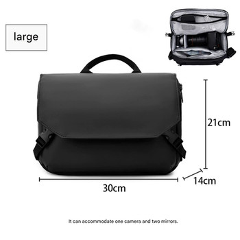 Fotolux SB-3021L Black DSLR Camera Shoulder Bag - Large (30x21x14cm)