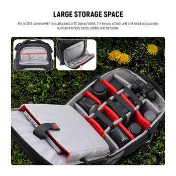 NEEWER PB027 10104769EU 2-in-1 Pull Bar Carry On Camera Roller Backpack