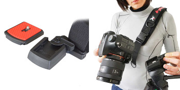 B-Grip B-Glider Sliding Camera Shoulder Strap with Quick Release Plate