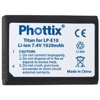 Phottix LP-E10 Battery for Canon EOS 1100D