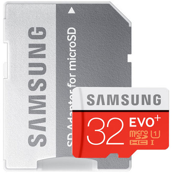 Samsung Evo+ 533x 32GB microSDHC UHS-I Memory Card with Adapter
