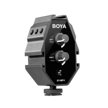 BOYA 2-Channel Stereo Audio Adapter Mixer BY-MP4