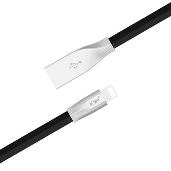 JJC KC-LTU12 KIWIFOTOS Zinc Alloy Data Cable for iPhone, iPad & iPod touch (Black)