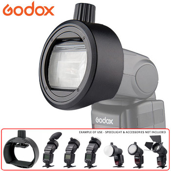 Godox S-R1 Round Head Accessories Adapter for Godox ,Canon ,Nikon ,Sony, Yongnuo Speedlight & AK-R1