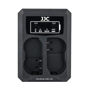 JJC DCH-ENEL15 Dual USB Battery Charger for Nikon EN-EL15 , EN-EL15a , EN-EL15b