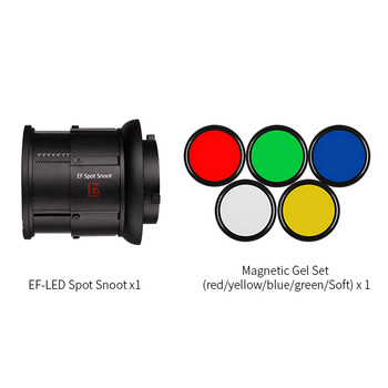 Jinbei EF Spot Snoot with Magnetic Colour Gels