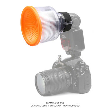 Fotolux Universal Lambency Flash Diffuser (Orange & White)