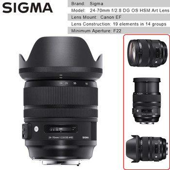 Sigma 24-70mm f/2.8 DG OS HSM Art Lens for Canon EF Camera