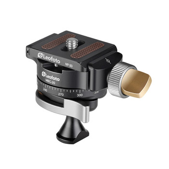 Leofoto MSC-20 Mini Ball Head with NP-30 Plate & Panning Clamp (Max Load 8kg , 360° Panorama)