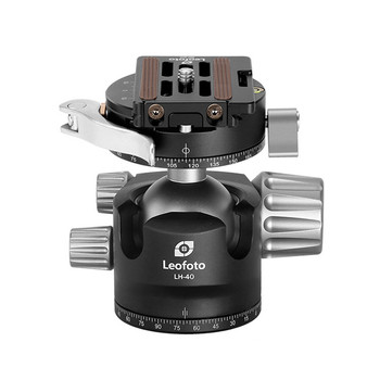 Leofoto LH-40PCL+NP-60 Low Profile Ball Head with Lever Panning Clamp & NP-60 Plate