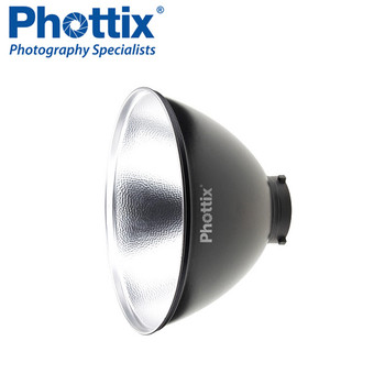 Phottix 35cm ( 13.8") Wide Angle Reflector with Grid & Soft Diffuser (Bowens Mount,  Silver)#823308  *CLEARANCE SALE*