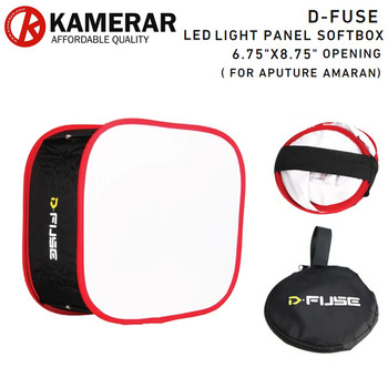 Kamerar DF-1A D-Fuse 6.75" x 8.75" Collapsible LED Light Panel Softbox for Aputure Amaran (17 x 22cm) 