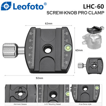 Leofoto LHC-60 60mm Screw Knob Clamp