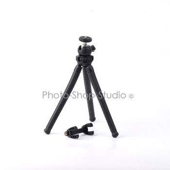 Fancier Flexible Octopus Tripod with Ballhead & Phone Holder Kit for Gopro/ Smartphone/compact camera