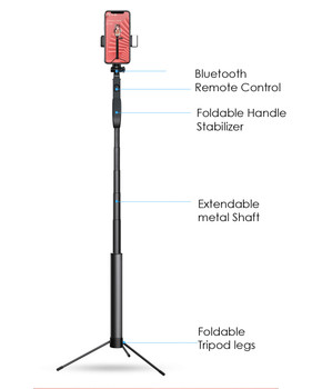 Fotolux A21 Smartphone All in one Selfie Stabilizer Tripod 