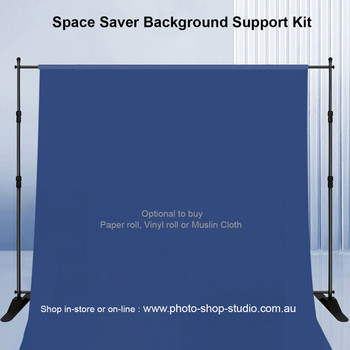 Fotolux FOT-BKS3 Space Saver Photography Background Support Kit (2.7m H x 3.2m W)