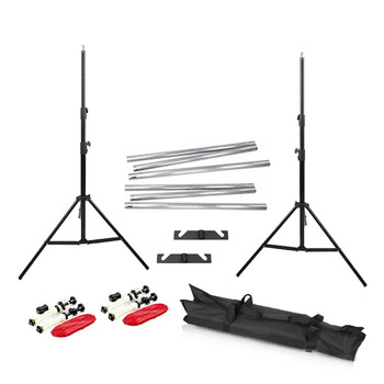 Fotolux FOTBGKIT2+AH Background Support with Alum Hollow Tube Kit for 2 Paper Rolls /Cloth