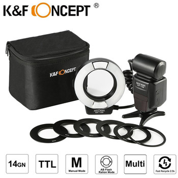 K&F Concept KF150 TTL Macro Ring Flash for Nikon (5500K)