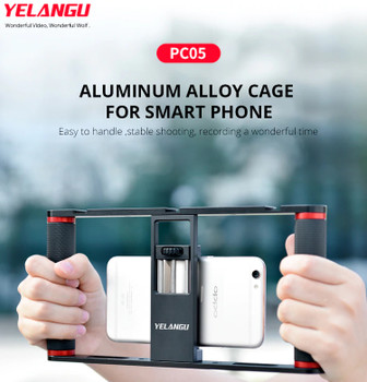 Yelangu PC05 Aluminium Smartphone Video Rig / Cage (Clamp Range: 46-87mm) Yelangu PC05 Aluminium Smartphone Video Rig / Cage (Clamp Range: 46-87mm)