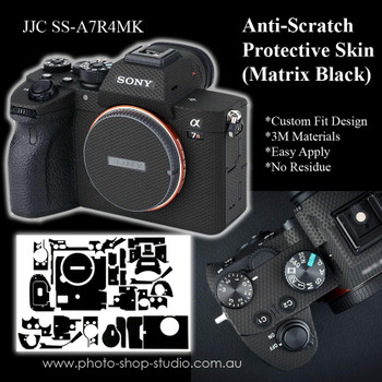 JJC SS-A7R4MK Anti-Scratch Protective Skin Film for Sony A7R IV (Matrix Black , 3M Material)