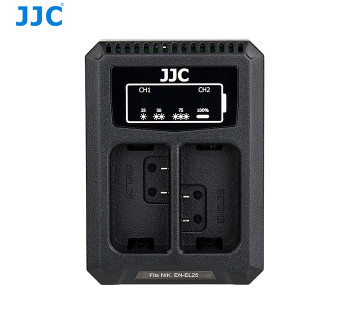 JJC DCH-ENEL25 USB Dual Battery Charger for Nikon EN-EL25