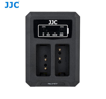 JJC DCH-LPE17 USB Dual Battery Charger for Canon LP-E17