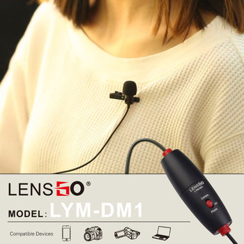 LENSGO LYM-DM1 Lavalier / Lapel Clip on Microphone 6m (3.5mm TRRS jack)