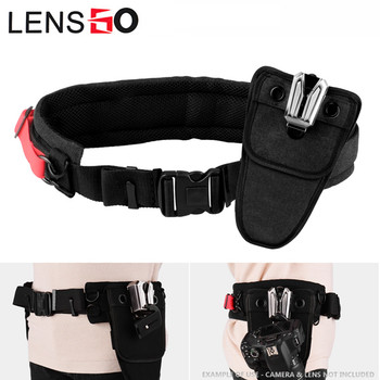 LENSGO Lynca UDK-11D Camera Belt Strap with UK-A8S Transformers Metal Waist Buckle (Black)