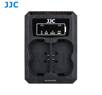 JJC DCH-NPW235 USB Dual Battery Charger for Fujifilm NP-W235