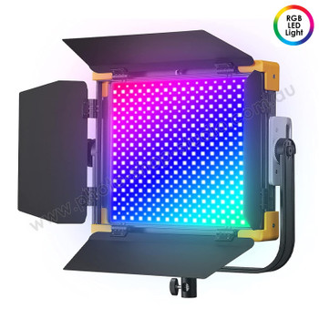 Godox LD75R 75W RGB  Video LED Light Panel with Barn Door (2500K-8500K , AC Power / V-mount Battery)