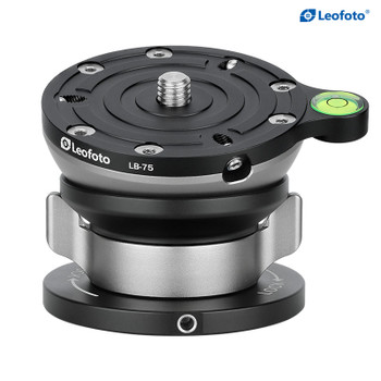 Leofoto LB-75 75mm Leveling Base (Max Load 25 kg , Half Ball , Tilt Range ±15° )