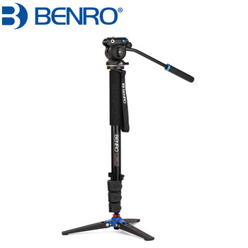 Benro A38FDS2PRO Aluminium 4-Section Video Monopod with S2 Pro Fluid Head (Flip Lock)