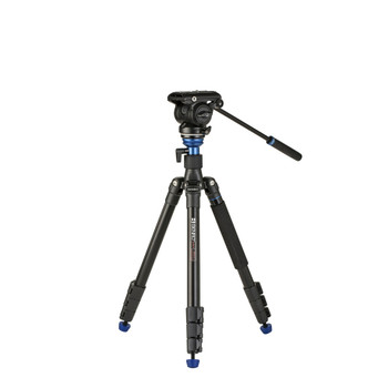 Benro A2883FS4PRO Aluminium Travel Angel Aero 4 Video Tripod Kit with S4 Pro Fluid Head (Flip Lock)