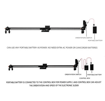 GGS Larmor DG-01 Electronic DC Motorized Video Slider (100cm)