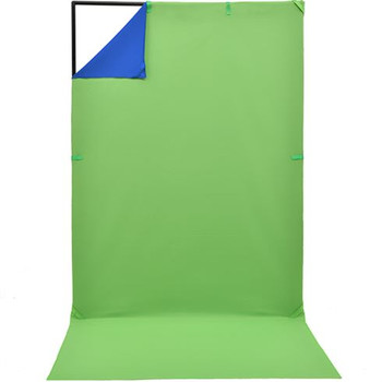 Jinbei 150 x 200cm Portable Folding Background Stand with Blue & Green B/G Cloth