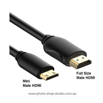 Fotolux  Mini Male HDMI to Type A Male HDMI Cable ( 2m ) HD 4K