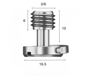 Fotolux S-12 Fixing Screw 3/8" with Ring for Quick Release Plate