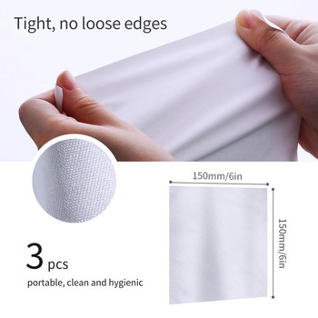 K&F Concept SKU.1683 15x15cm Microfiber Dust-free Cleaning Cloth (3 Pack)