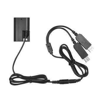 Fotolux E6 Dummy Battery to Double USB Cable