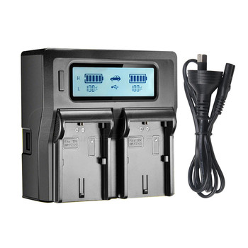 Fotolux LCD Dual Battery Charger for Sony NP-FZ100 (AC Power Cable)