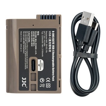 JJC B-ENEL15CTC 7.0V 2250mAh USB-C Rechargeable Li-ion Battery (Replaces Nikon EN-EL15c)