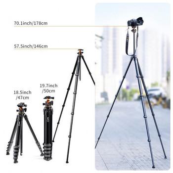 K&F Concept KF09.105 SP4022M1 Mutate Alum Travel Flat Tripod with KF-35 Ball Head