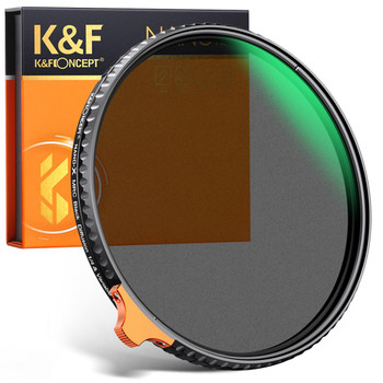 K&F Concept 77mm Black Mist 1/4 + ND2-32 Variable ND Filter