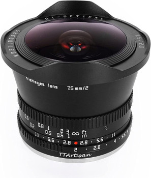 TTArtisan 7.5mm F2 Fisheye Manual Focus Wide Angle Lens for Fujifilm X-mount