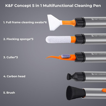 K&F Concept SKU.1976 24mm Full Frame 5-in-1 Replaceable Cleaning Pen Set