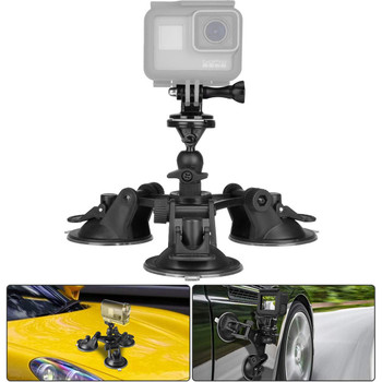 K&F Concept GW41.0043 GoPro 3 cup Action Camera Sucker Mount Car Windshield