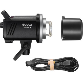 Godox MS200V 200Ws Studio Flash with 10W LED Modeling Lamp